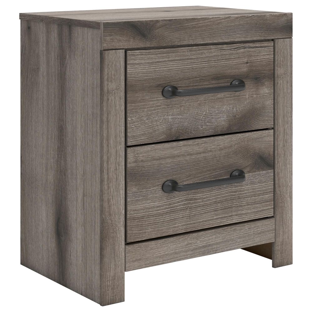 Ashley Graystorm 2-Drawer Nightstand in Weathered Gray, , large