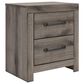 Ashley Graystorm 2-Drawer Nightstand in Weathered Gray, , large