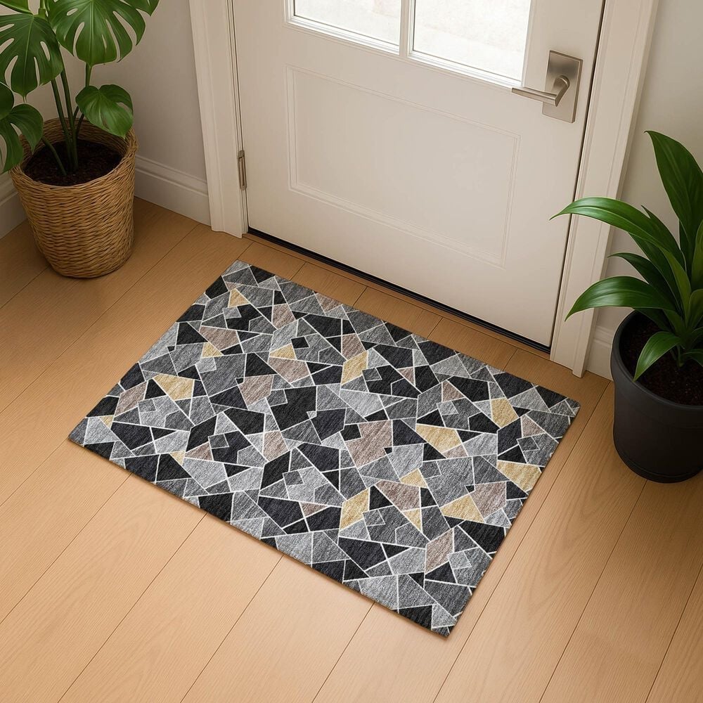 Dalyn Rug Company Kenner KN8 Black 2'6" x 3'10" Area Rug, , large