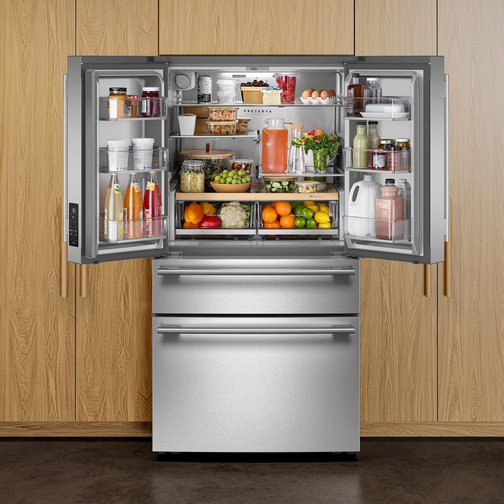 KitchenAid 30 Cu. Ft. French Door Refrigerator with FreshChill Full-Width Drawer in PrintShield Stainless Steel, , large