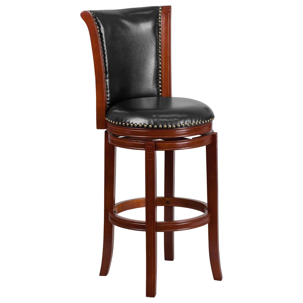 Flash Furniture 30" Swivel Barstool in Black, , large