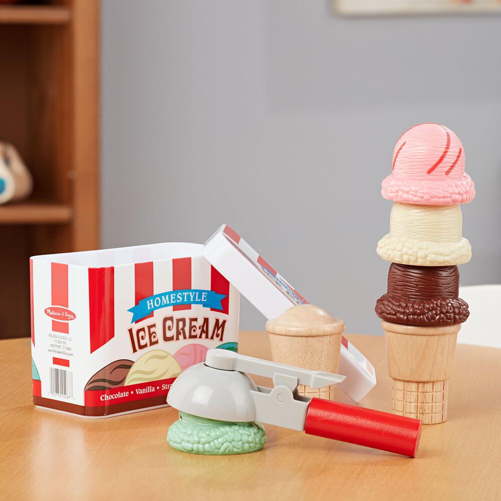 Melissa & Doug Scoop and Stack Ice Cream Cone Playset Shop NFM
