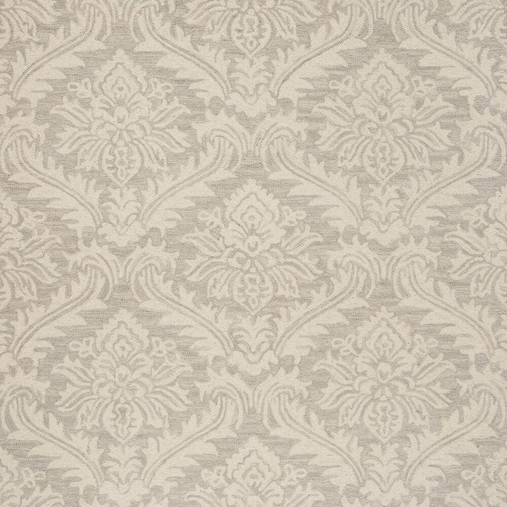 Safavieh Micro-Loop 5&#39; Round Silver Area Rug, , large