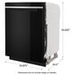 Whirlpool 24" Fully Integrated Dishwasher in Black, , large