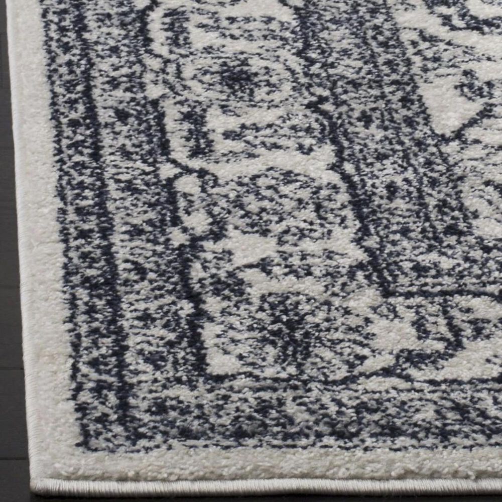 Safavieh Adirondack ADR108R 2&#39;6&quot; x 8&#39; Ivory and Navy Runner, , large