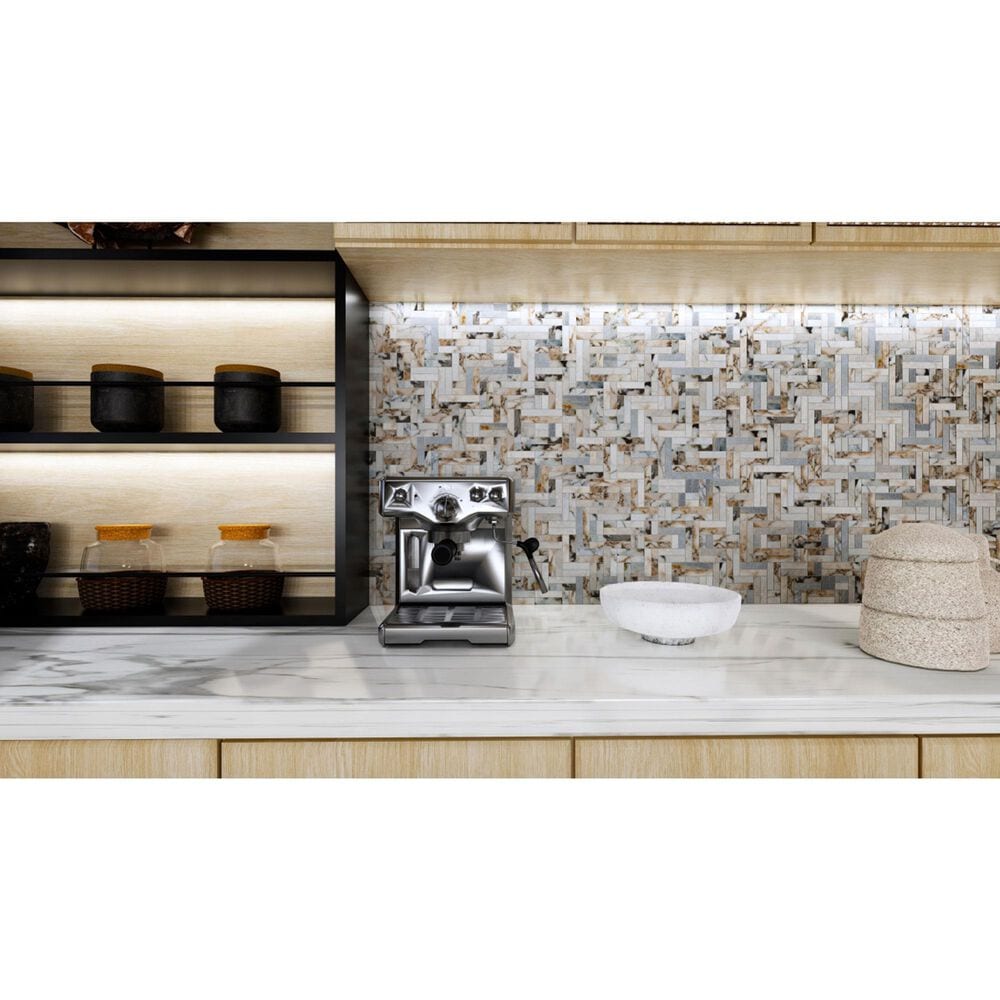 Emser Talento Oro 2" x 3" on 12" x 13" Marble Mosaic Sheet, , large