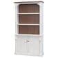 Wycliff Bay Durham 3-Shelf Adjustable Bookcase in Weathered White and Cherry, , large