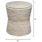 Splendor Living Sheffield Braided Accent Side Table in Natural, , large