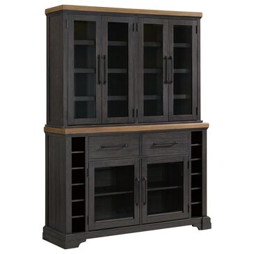 Mayberry Hill Montrose Server with Hutch in Espresso and Brown, , large