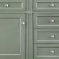 James Martin Brittany 60" Double Bathroom Vanity in Smokey Celadon with 3 cm Tajnar Eclos Top and Rectangular Sinks, , large
