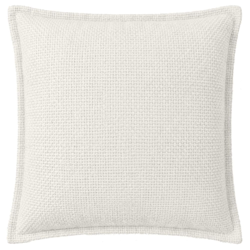 Chanasaya 20" Square Textured Accent Throw Pillow in Ivory, , large