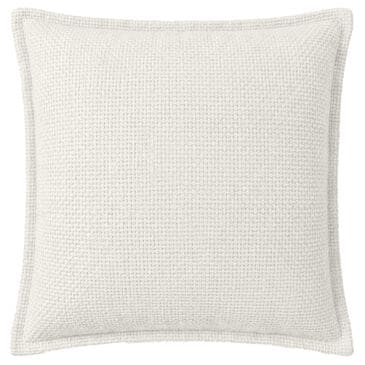 Chanasaya 20" Square Textured Accent Throw Pillow in Ivory, , large