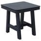 GatherCraft Cyrus Patio Rectangular End Table in Black, , large