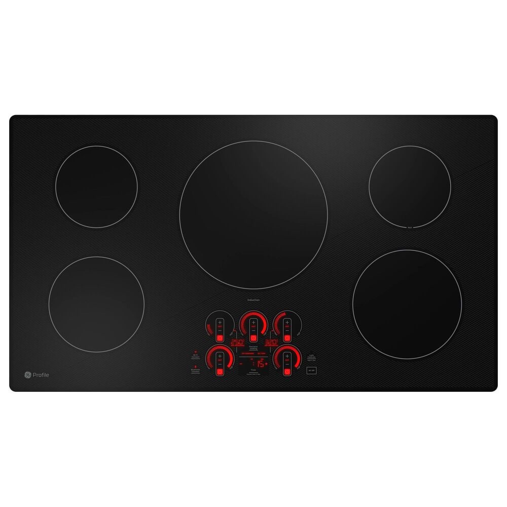 GE Profile 36" Built-In Touch Control Induction Cooktop In Black, , large