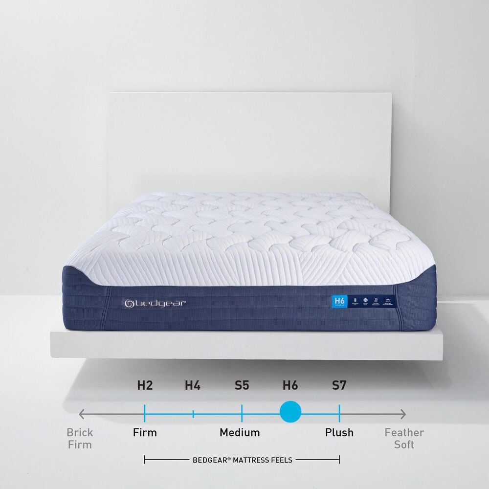 Bedgear H6 Hybrid Plush Pillow Top Queen Mattress in a Box, , large