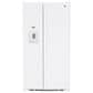 GE Appliances 25.3 Cu. Ft. Side by Side Refrigerator with External Dispenser in White, , large