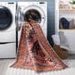 Surya Amelie AML-2347 6"7" x 9"2" Blue, Pink, Orange and Wheat Area Rug, , large