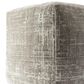 LR Home 18" Square Pouf in Gray and Beige, , large