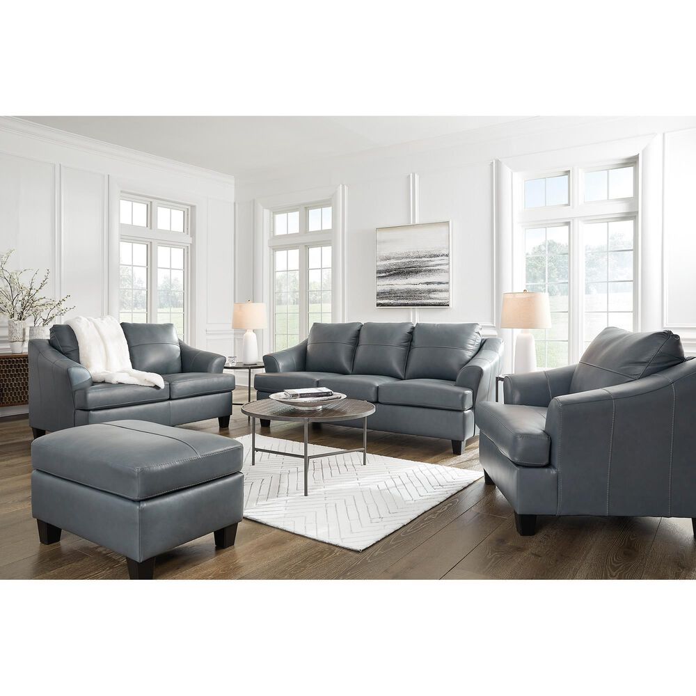 Ashley Genoa Ottoman in Steel, , large