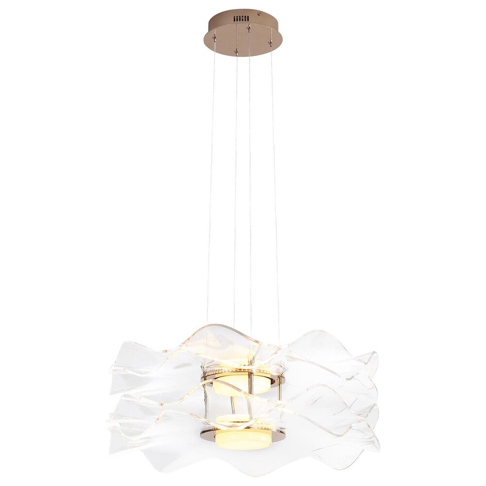 Golden Lighting Vetrina 2-Light Pendant in Light Gold, , large