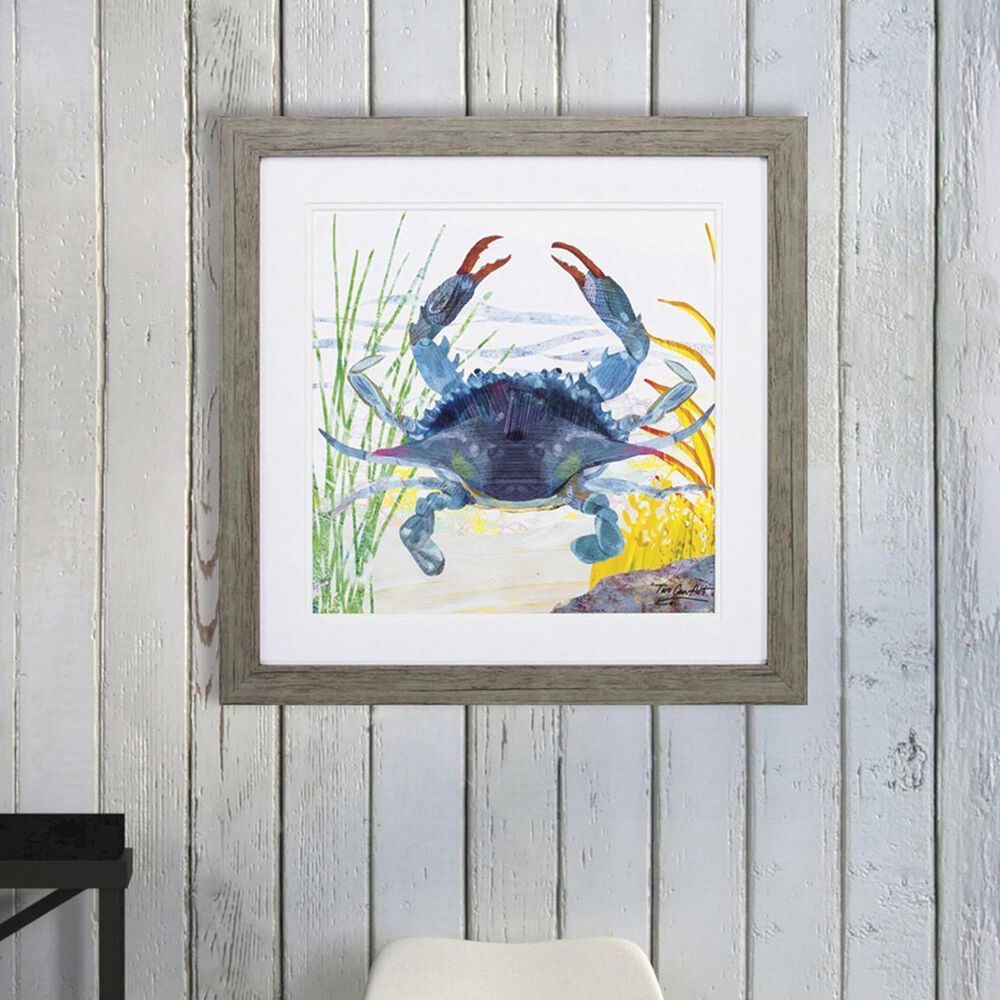 Paragon 23" Square Sea Creature Crab Wall Art in Yellow, , large