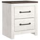Ashley Gerridan 4 Piece King Bedroom Set in White and Gray, , large