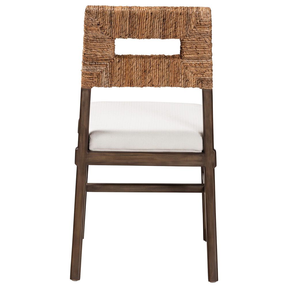 Baxton Studio Porsha Side Chair in Dark Brown and Natural, , large