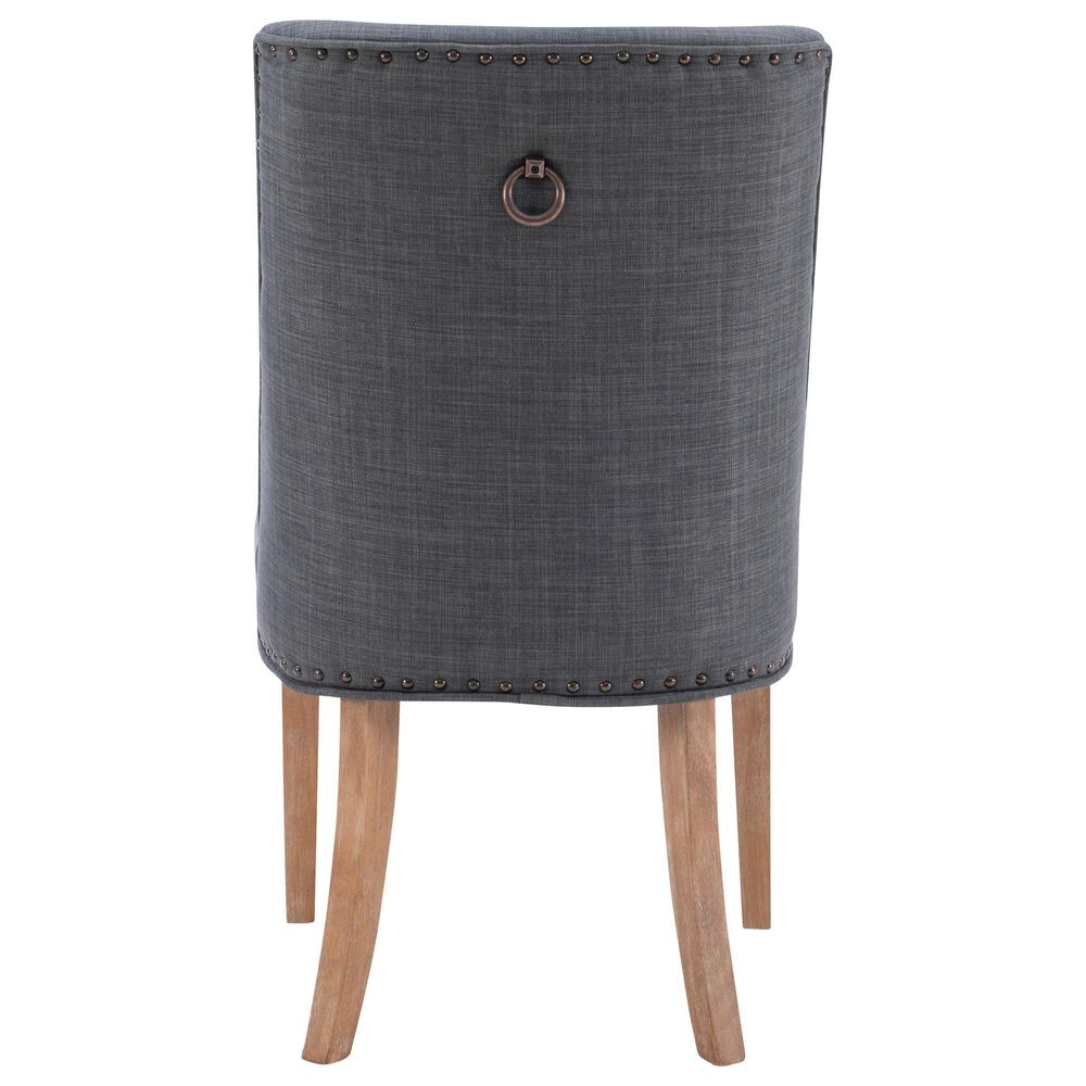 Linon Home Decor Adler Side Chair with Neutral Fabric Cushion in Natural, , large