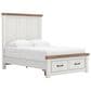 Ashley Savonport Full Storage Bed with Dresser Chest and Nightstand in White and Brown, , large