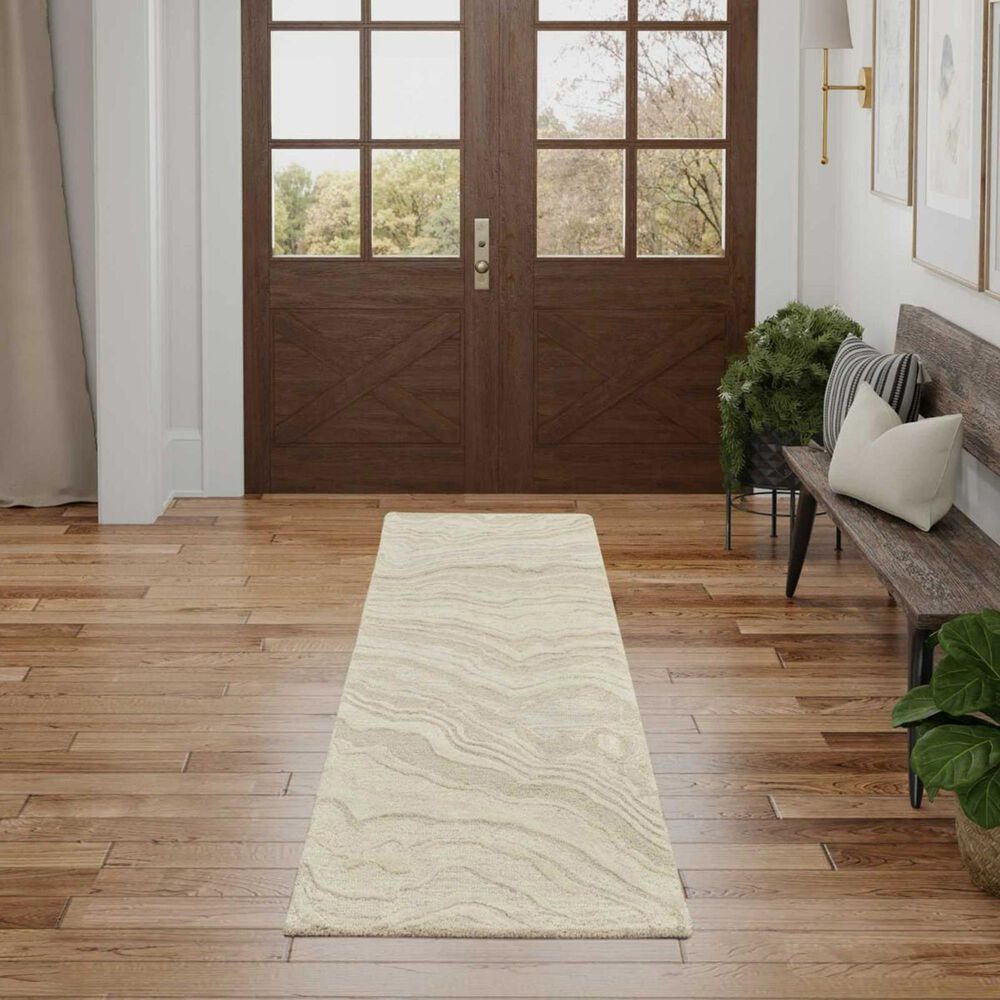 Nourison Graceful 2&#39;3&quot; x 7&#39;6&quot; Beige Runner, , large