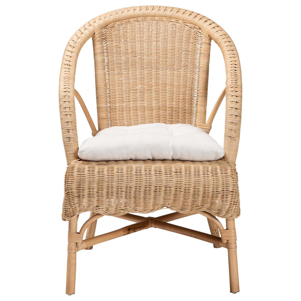 Baxton Studio Reinu Arm Chair in Natural, , large