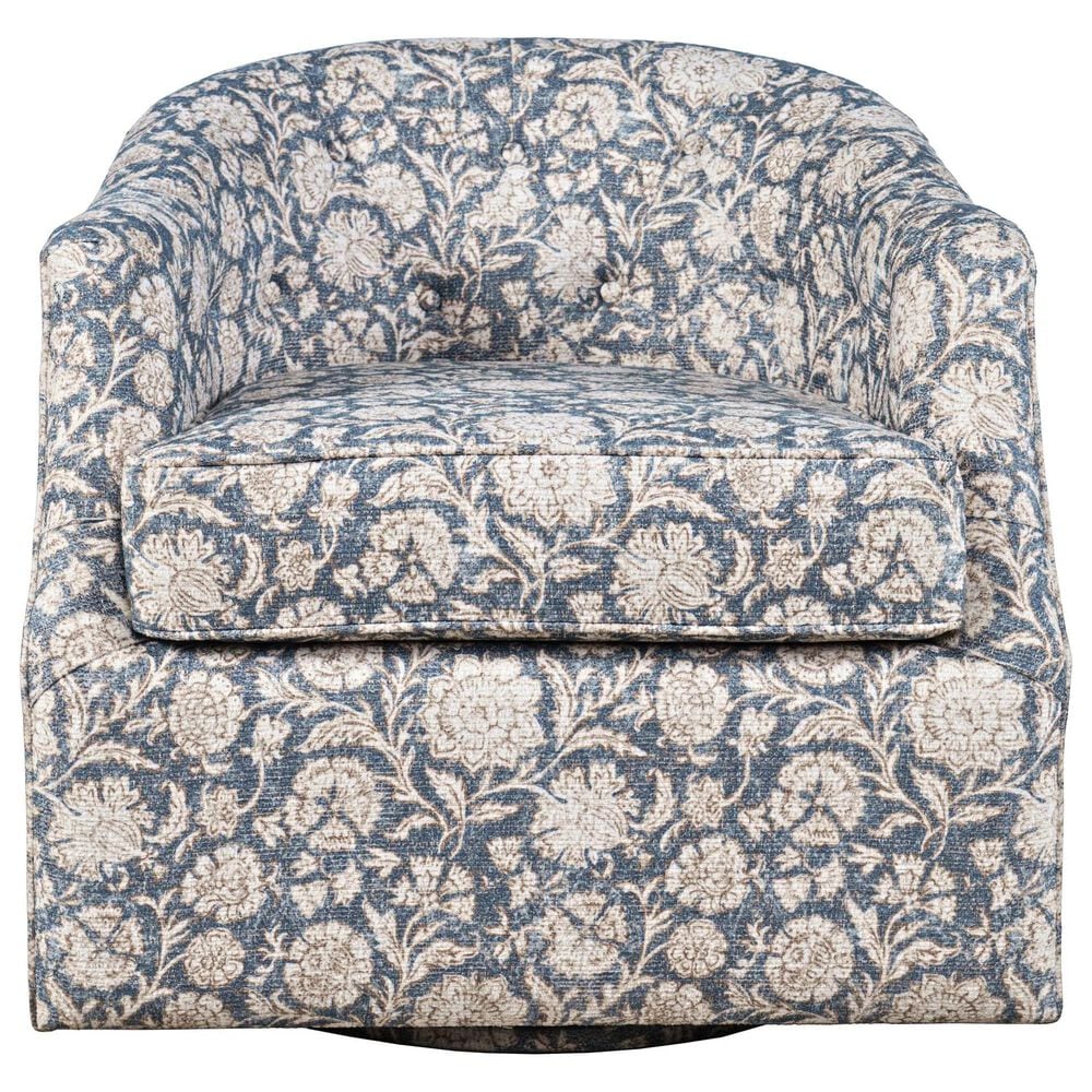 Waltham Lottie Swivel Chair in Blue, , large