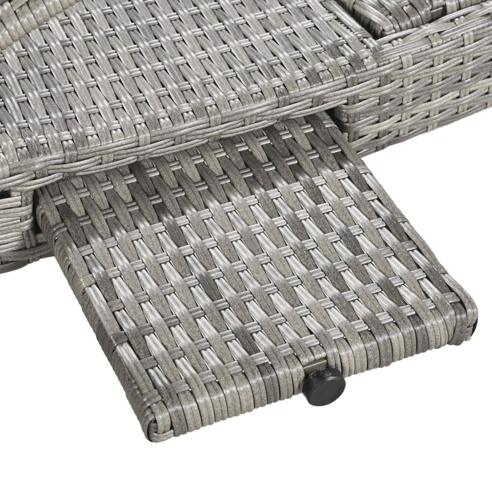 HOMLUX Outdoor Chaise Lounge in Grey (Set of 2), , large