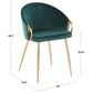 Lumisource Claire Chair in White/Gold, , large