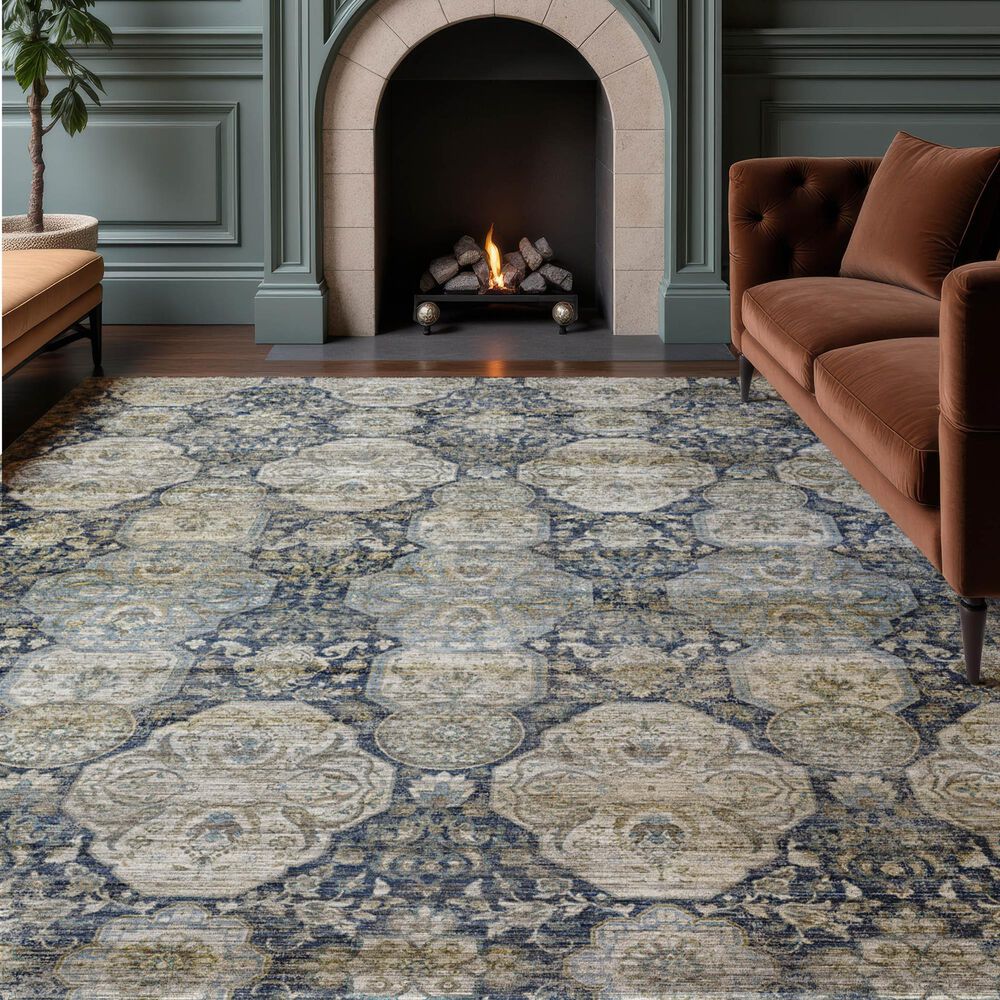 Dalyn Rug Company Aristo AR8 Navy 5' x 7'6" Area Rug, , large