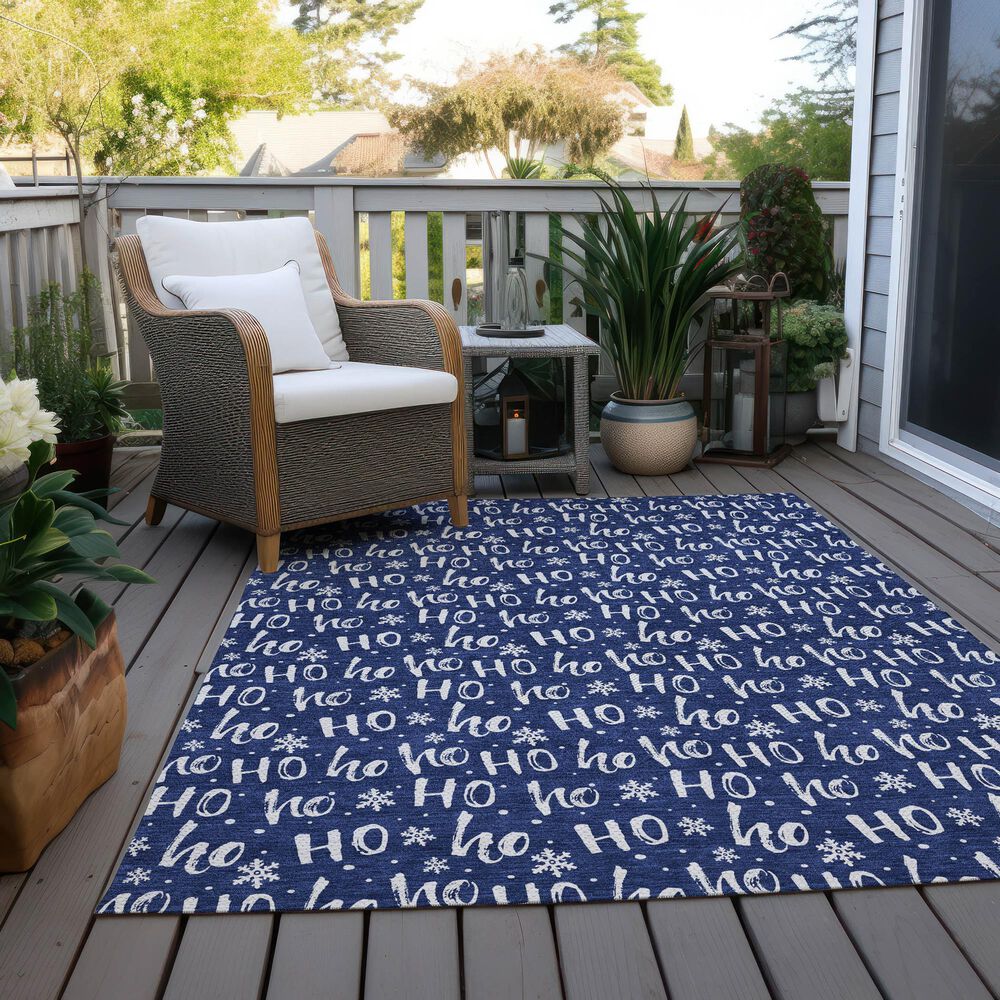 Dalyn Rug Company Wonderland WN22 3&#39; x 5&#39; Navy Indoor/Outdoor Area Rug, , large