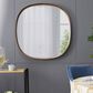 A&B Home Wayne 43" Curved Accent Wall Mirror in Brown, , large