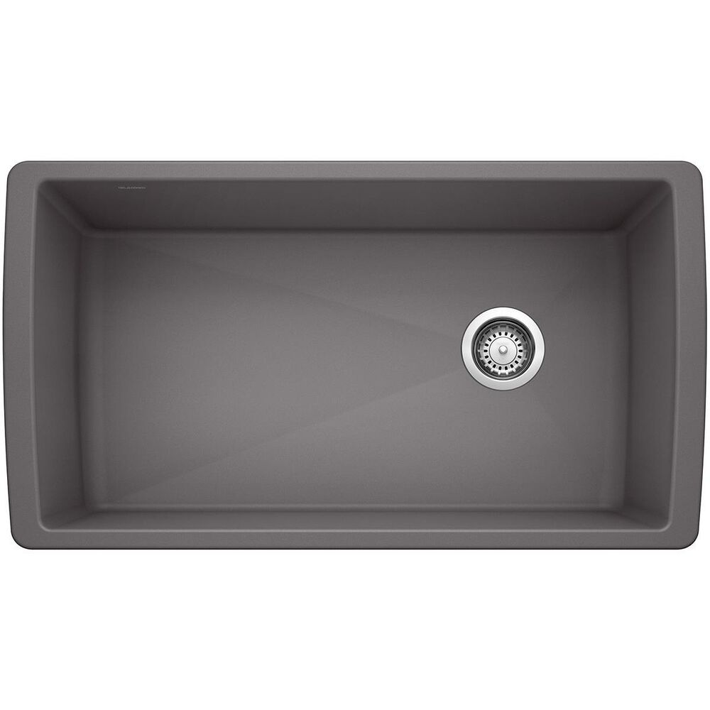 Blanco Diamond Super Single Bowl Kitchen Sink in Cinder NFM