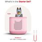 Tonies Bluey Toniebox 2 Audio Player Starter Set in Cloud Pink, , large
