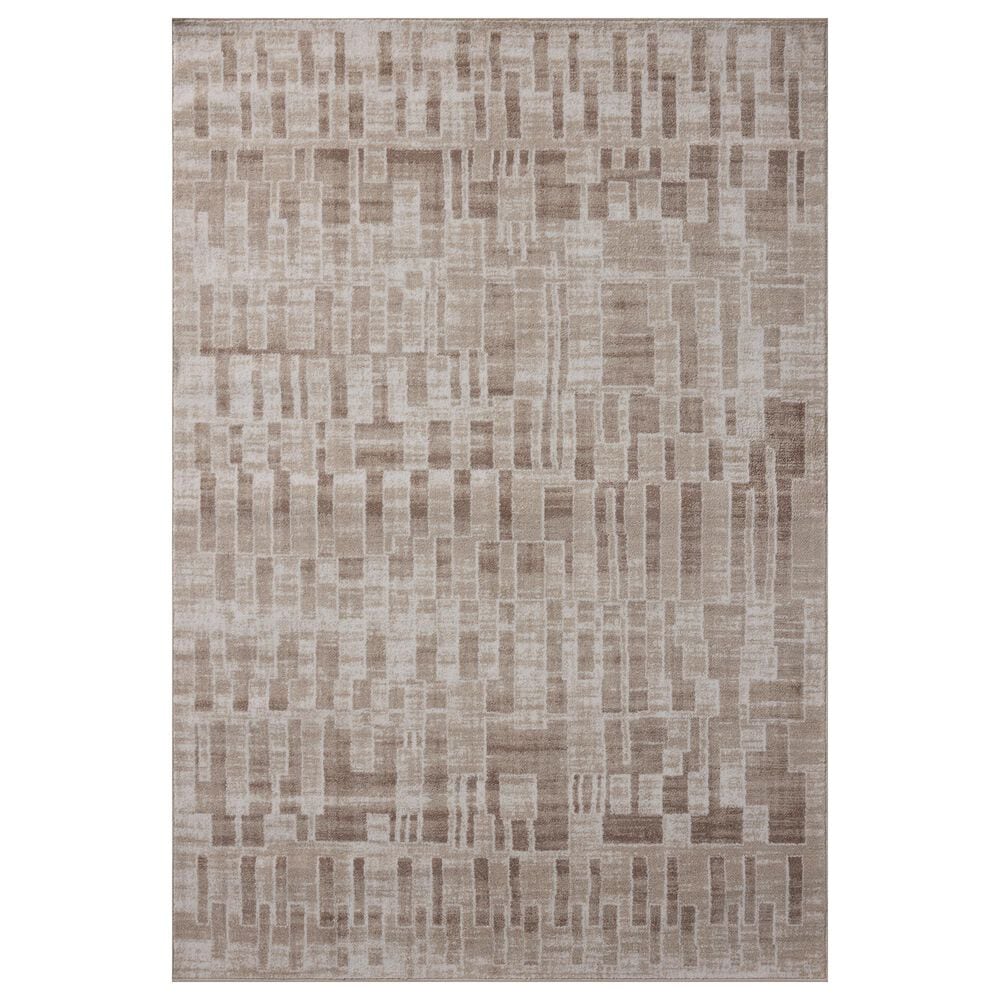 Loloi Lune Ivory and Mushroom 2"3" x 3"10" Area Rug, , large