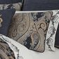 J. Queen New York Luciana 4-Piece Queen Comforter Set in Indigo, Pale Blue, Brown and Cream, , large