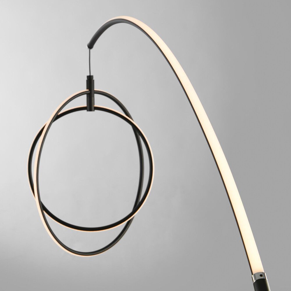 Lite Source Monita LED Arc Lamp in Black, , large