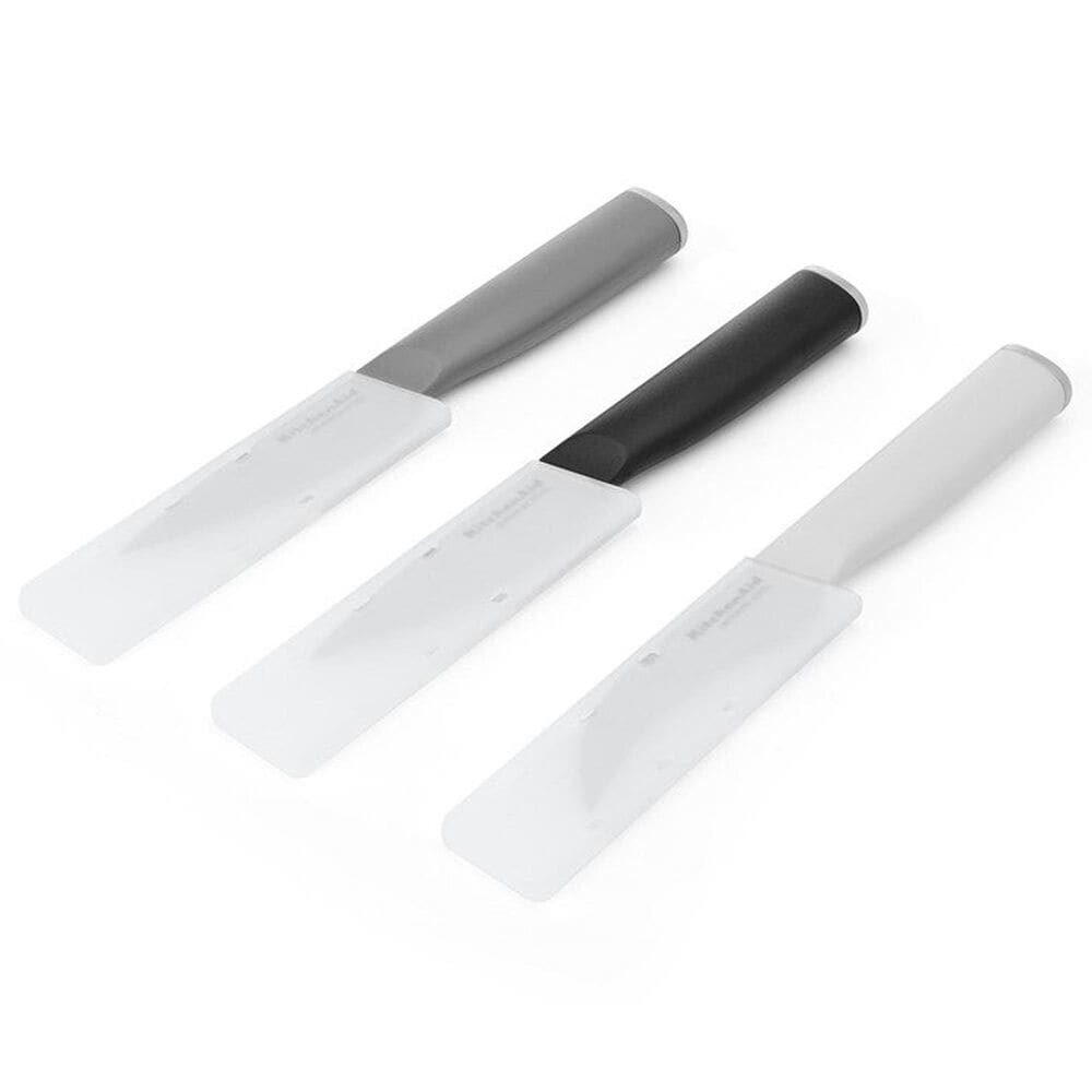 KitchenAid 3-Piece Paring Knife Set in Stainless Steel and Multicolor, , large