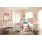 Ashley Willowton Twin Panel Bed with 2 Storage Drawers in Whitewash, , large