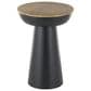 Maple and Jade Pedestal End Table in Black and Brown, , large