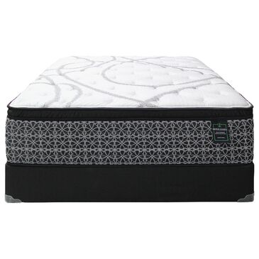 Sleeptronic Berkshire Warren Medium Euro Pillow Top Twin Mattress with Low Profile Box Spring, , large