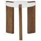 Ashley Isanti 3-Piece Occasional Table Set in White and Light Brown, , large