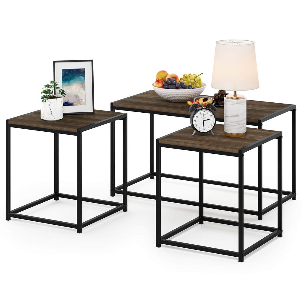 HOMLUX 3-Piece Table Set in Columbia Walnut, , large