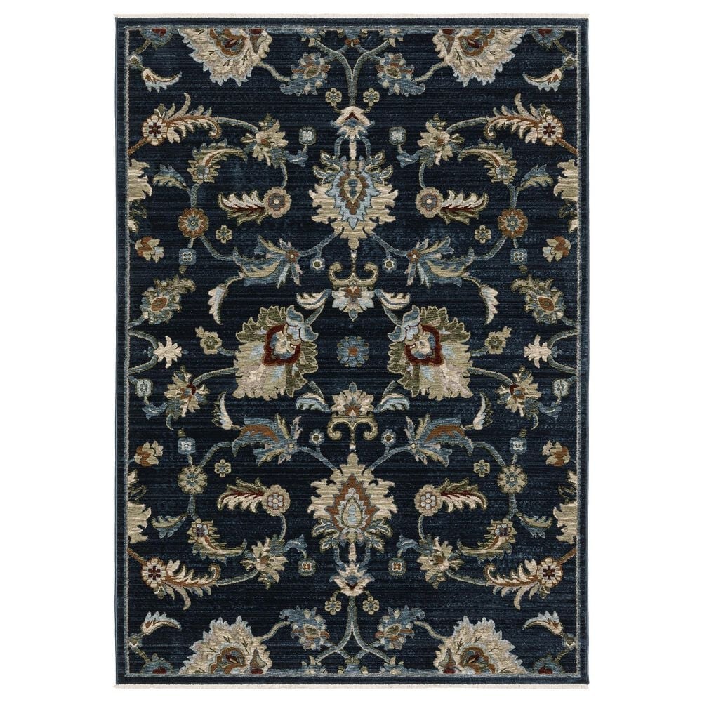 Oriental Weavers Capella Blue and Multicolor 6"7" x 9"6" Area Rug, , large