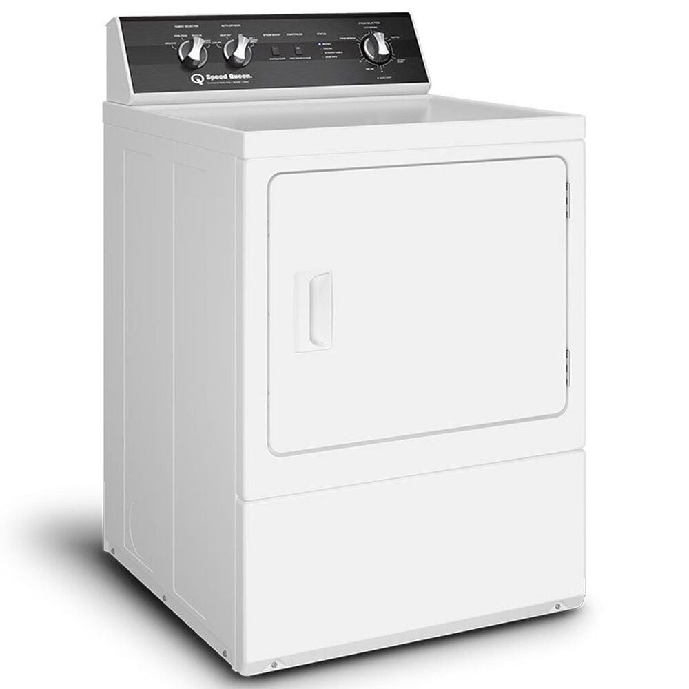 Speed Queen 7 Cu. Ft. Front Load Electric Dryer with Steam in White, , large